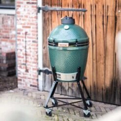 Kamado Big Green Egg S Øint 33 Cm Sur Chariot + Déflecteur -Big Green Egg kamado big green egg s sur chariot deflecteur 2