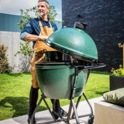 Kamado Big Green Egg XXL Øint 73cm Sur Chariot + Déflecteur -Big Green Egg kamado big green egg xxl sur chariot deflecteur 2